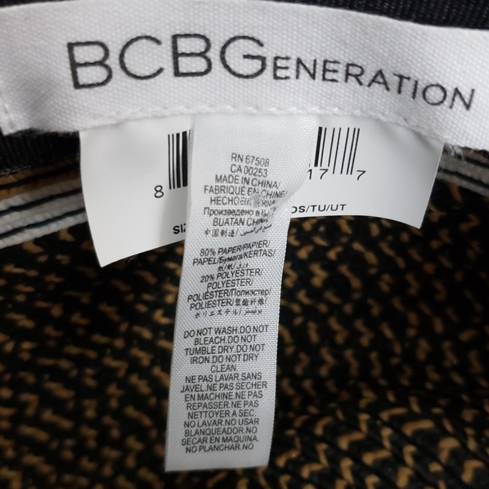 BCBGeneration Off Campus Striped Fedora Hat - Picture 8 of 8